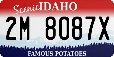 ID license plate 2M8087X