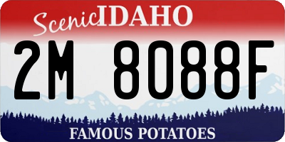 ID license plate 2M8088F