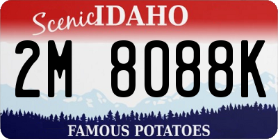 ID license plate 2M8088K