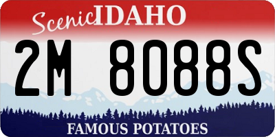 ID license plate 2M8088S