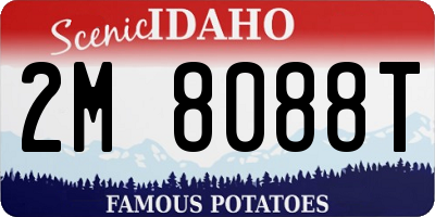 ID license plate 2M8088T