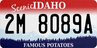 ID license plate 2M8089A
