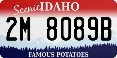 ID license plate 2M8089B