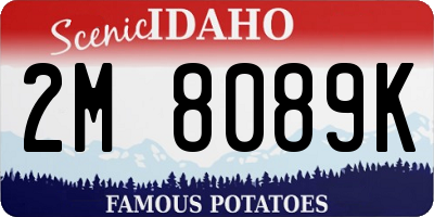 ID license plate 2M8089K