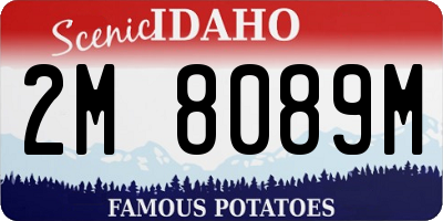 ID license plate 2M8089M