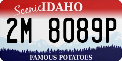 ID license plate 2M8089P
