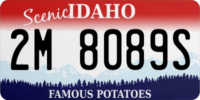 ID license plate 2M8089S