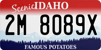 ID license plate 2M8089X