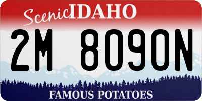 ID license plate 2M8090N