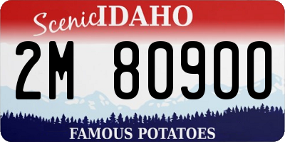 ID license plate 2M8090O