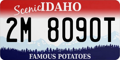 ID license plate 2M8090T