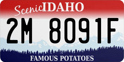 ID license plate 2M8091F