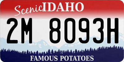 ID license plate 2M8093H