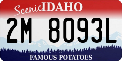 ID license plate 2M8093L