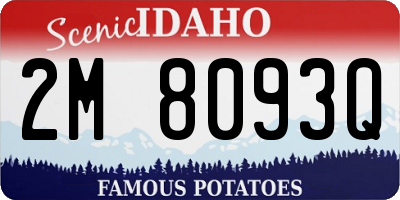 ID license plate 2M8093Q