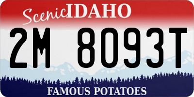ID license plate 2M8093T