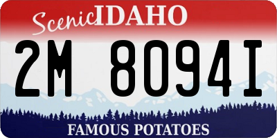 ID license plate 2M8094I
