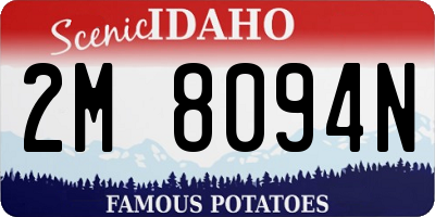 ID license plate 2M8094N