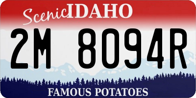 ID license plate 2M8094R