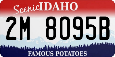 ID license plate 2M8095B