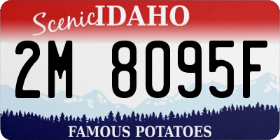 ID license plate 2M8095F