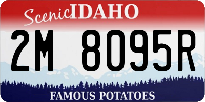 ID license plate 2M8095R