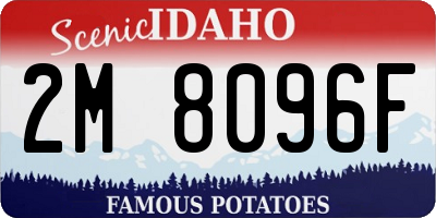 ID license plate 2M8096F