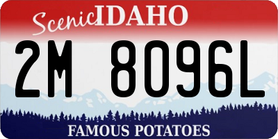 ID license plate 2M8096L