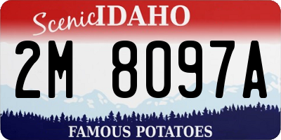 ID license plate 2M8097A