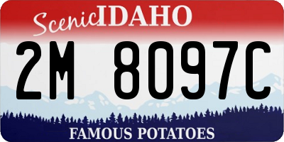 ID license plate 2M8097C