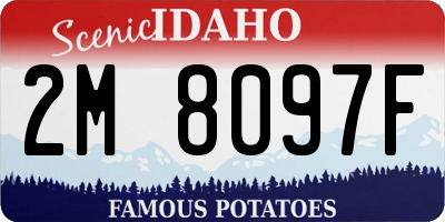 ID license plate 2M8097F