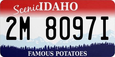 ID license plate 2M8097I