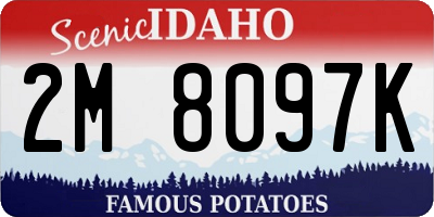 ID license plate 2M8097K
