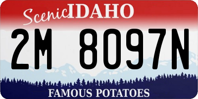 ID license plate 2M8097N