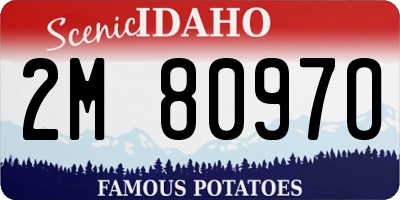 ID license plate 2M8097O
