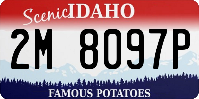 ID license plate 2M8097P