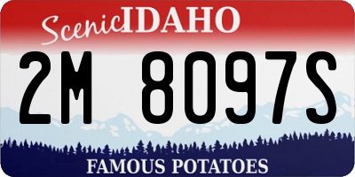 ID license plate 2M8097S