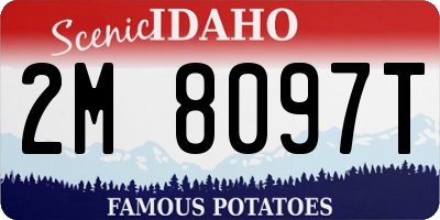 ID license plate 2M8097T
