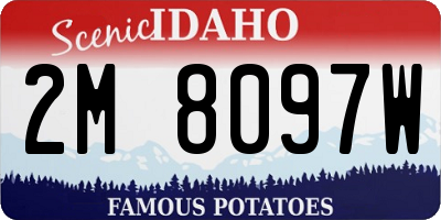 ID license plate 2M8097W
