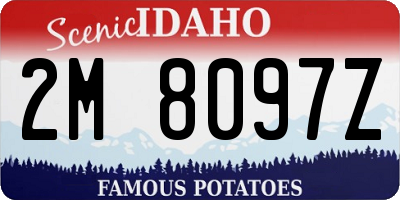 ID license plate 2M8097Z