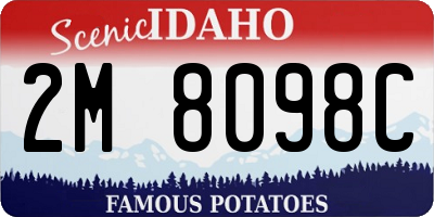 ID license plate 2M8098C