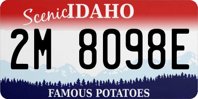 ID license plate 2M8098E