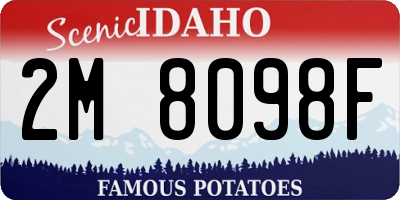 ID license plate 2M8098F