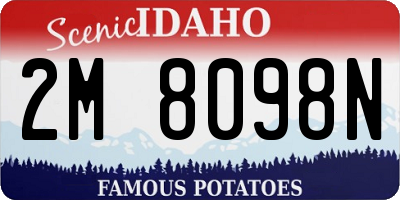 ID license plate 2M8098N