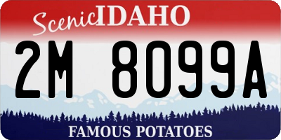 ID license plate 2M8099A