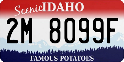 ID license plate 2M8099F