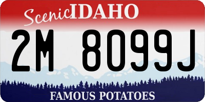 ID license plate 2M8099J