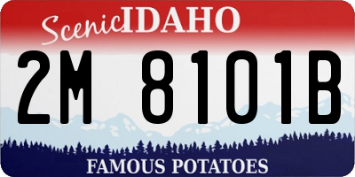 ID license plate 2M8101B
