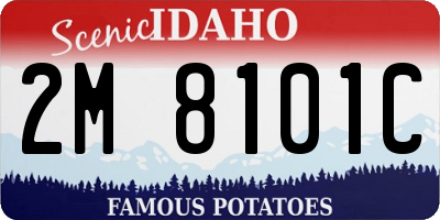 ID license plate 2M8101C