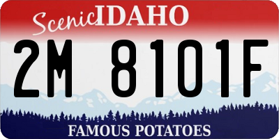 ID license plate 2M8101F
